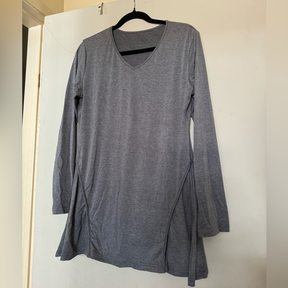 Grey long sleeve casual shirt